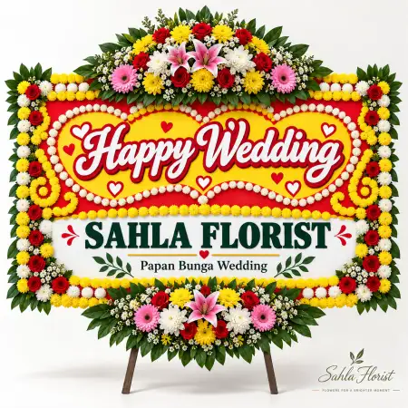 Papan Bunga Pernikahan Candisari